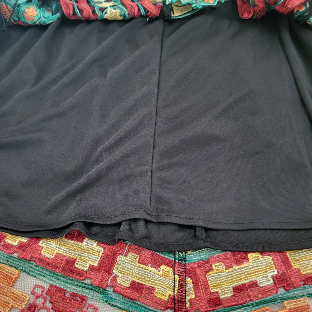 NWT Eva Franco Anthropologie Embroidered Multicolor Tribal Boho Maxi Skirt 2 - Picture 6 of 12